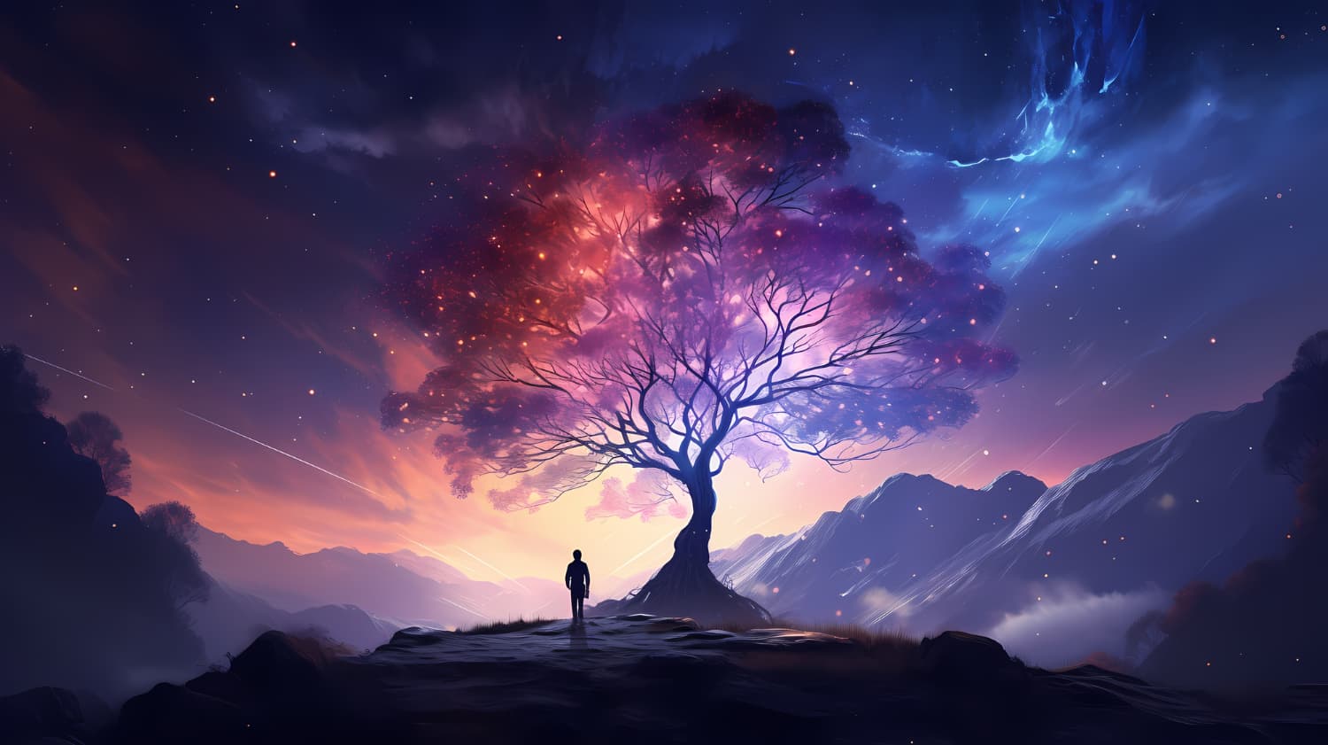 گردنبند سوزن‌دوزی گل بنفش 2